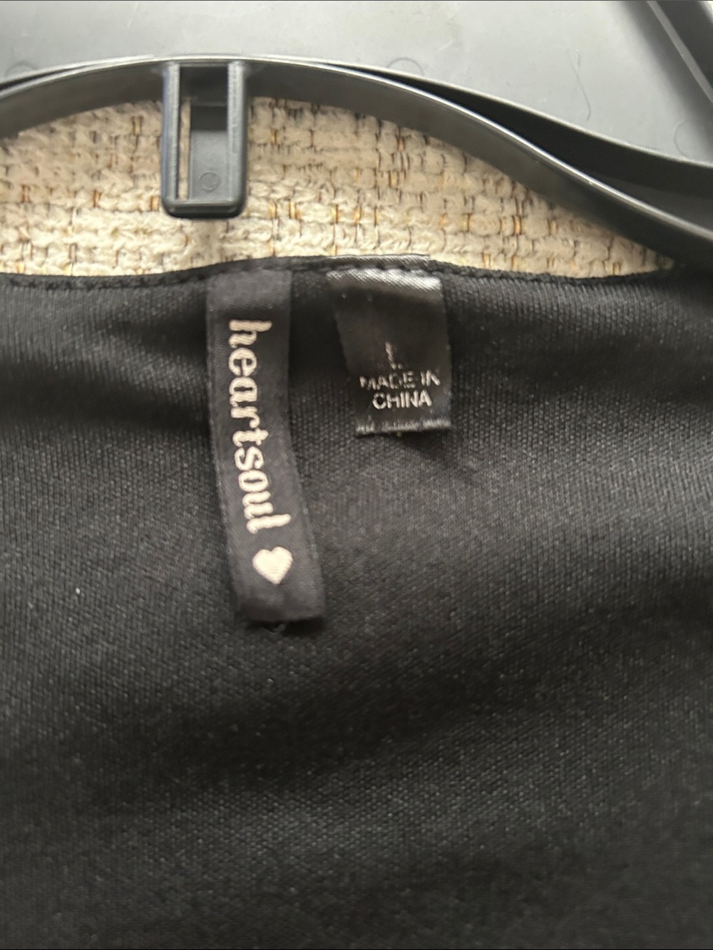 HeartSoul Black Draped Cowl Neck Blouse - Picture 3 of 5
